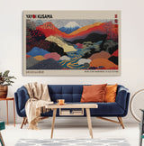 27188-MGV-CV-36X24-Yayoi Kusama Wall Art – Panoramic Abstract Landscape Canvas Print, Vibrant Modern Decor for Living Room, Bedroom, Office, or Art