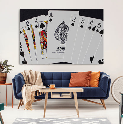 56787-MGV-CV-36X24-Playing Cards – Classic Poker Deck with Spades, Standard Size Durable Casino Quality Card Set for Magic Tricks, Blackjack, Bridge,