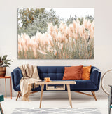 21826392-MGV-CV-36X24-Pampas Grass Wall Art Canvas Print, Framed Soft Pampas Art Picture Print, Pastel Grasses Perfect Soft Neutral Boho Decor Artwork