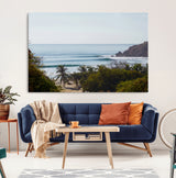 88336640-MGV-CV-36X24-Tropical Beach Scene Wall Art Canvas Print, Framed Coastal Photography Art Picture Print, Ocean Horizon Art Perfect Coastal Boho