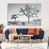 29996209-MGV-CV-36X24-Joshua Tree Art Wall Art Canvas Print, Framed Black White Landscape Art Picture Print, Desert Tree Decor Perfect Southwestern Boho