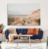 28064037-MGV-CV-36X24-Minimalist Seascape Wall Art Canvas Print, Framed Neutral Beach Print Art Picture Print, Sand Dune Photography Perfect