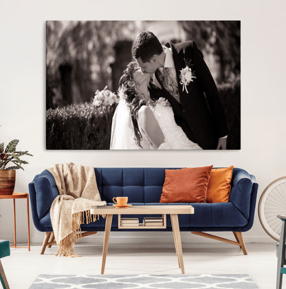 CSTM6030-MGV-CV-36X24-Custom Wedding Photo Print - Custom Wall Art Picture Print, Create Your Own Photo Canvas Print