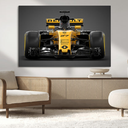 62882-MGV-CV-36X24-Renault F1 Racing Car Print - High-Performance Formula 1 Motorsport Wall Art, Perfect Gift for Racing Fans and Car Enthusiasts