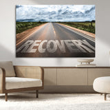 50743-MGV-CV-36X24-Healing Road Wall Art – Motivational Highway Canvas Print, Inspirational Journey Decor for Office, Gym or Living Room