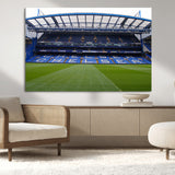 59508-MGV-CV-36X24-Chelsea Stadium Wall Art – Stamford Bridge Football Arena Canvas Print, Iconic Soccer Artwork for Living Room, Office, Game Room