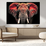 54719-MGV-CV-36X24-Elephant Wall Art – Majestic African Elephant Canvas Print, Wildlife Safari Animal Decor for Living Room, Bedroom, Office or Man