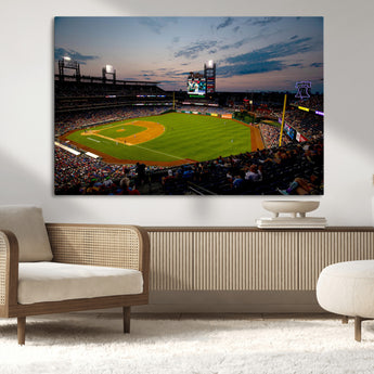 17415-MGV-CV-36X24-Philadelphia Phillies Stadium Wall Art Canvas Print, Framed Citizens Bank Park Art Picture Print, Phillies Stadium Field Perfect