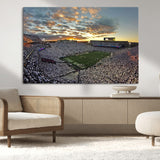 38807-MGV-CV-36X24-Beaver Stadium Wall Art Canvas Print, Framed Beaver Stadium Field Art Picture Print, Football Stadium Perfect Sport Room Decor