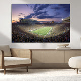 50825-MGV-CV-36X24-Notre Dame Stadium Wall Art Canvas Print, Framed Indiana Stadium Art Picture Print, Football Stadium Perfect Sports Room Decor