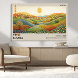 33864-MGV-CV-36X24-Pointillism Yayoi Wall Art Canvas Print, Framed Yayoi Kusama Art Picture Print, Yayoi Kusama Dot Perfect Abstract Nature Decor