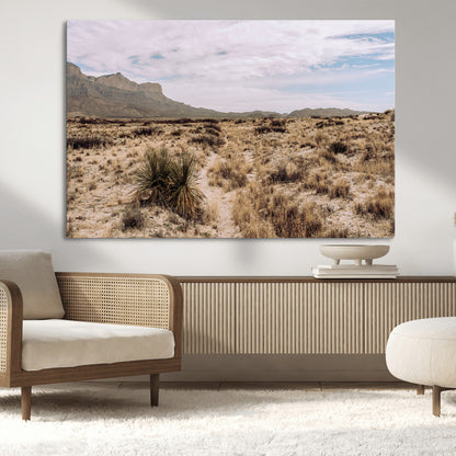 20681831-MGV-CV-36X24-Desert Landscape Wall Art – Southwestern Mountain Canvas Print, Rustic Western Nature Photography Decor for Living Room, Office,