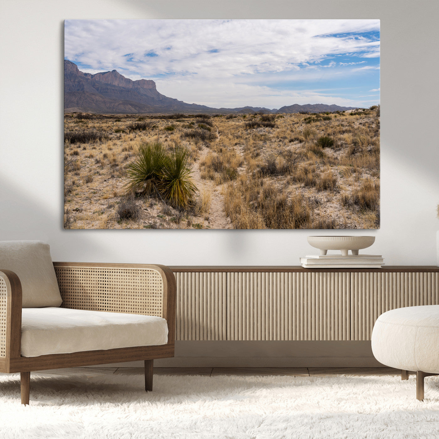 21606563-MGV-CV-36X24-Desert Mountain Wall Art – Southwest Landscape Photography Canvas Print, Rustic Nature Artwork Scenic Western Decor for Living