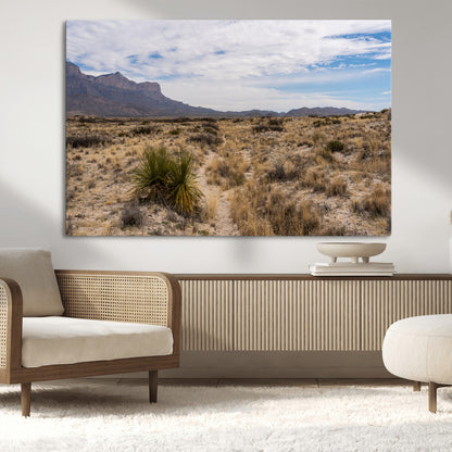 21606563-MGV-CV-36X24-Desert Mountain Wall Art – Southwest Landscape Photography Canvas Print, Rustic Nature Artwork Scenic Western Decor for Living