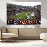 18347149-MGV-CV-36X24-Soldier Field Wall Art – Chicago Bears Football Stadium Canvas Print, Game Day Sports Decor for Man Cave, Bar, Office, or Living