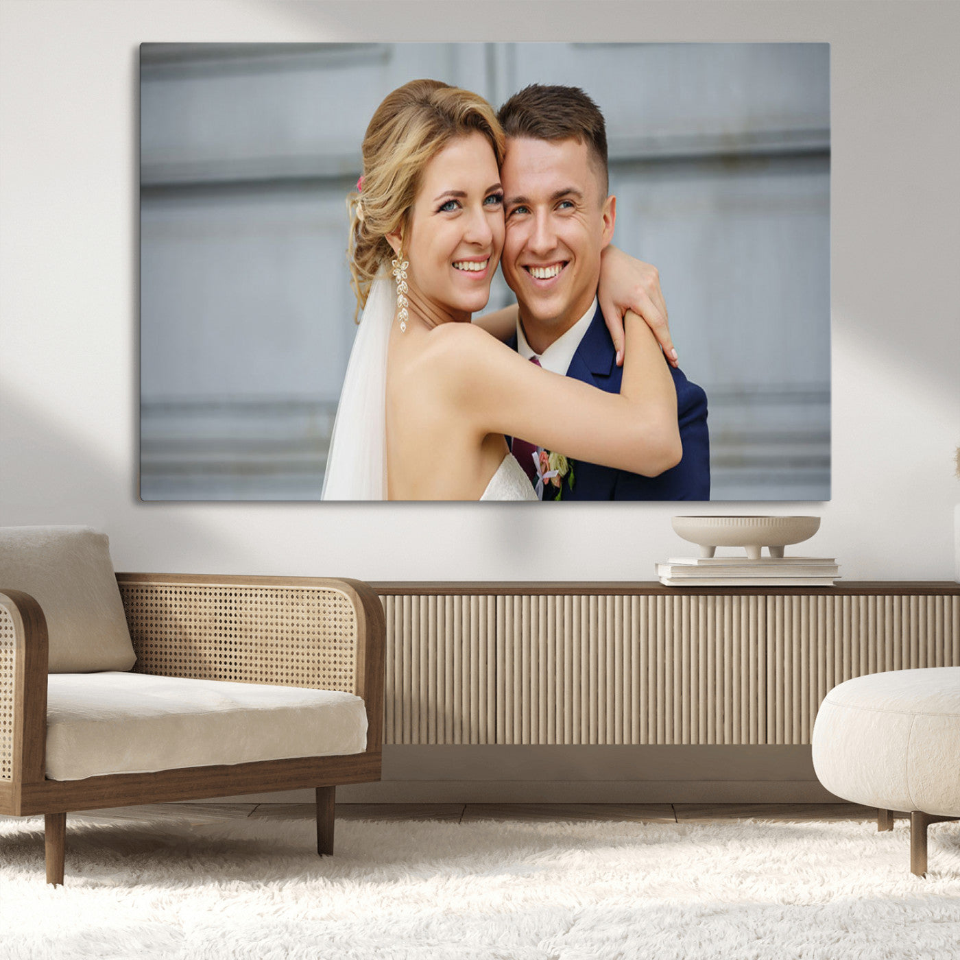 CSTM6030-MGV-CV-36X24-Custom Canvas Wall Art – Personalized Photo Print for Wedding, Anniversary or Gift, Ready to Hang Canvas for Home Decor