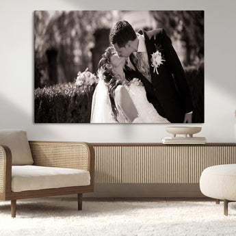 CSTM6030-MGV-CV-36X24-Custom Wedding Photo Print - Custom Wall Art Picture Print, Create Your Own Photo Canvas Print