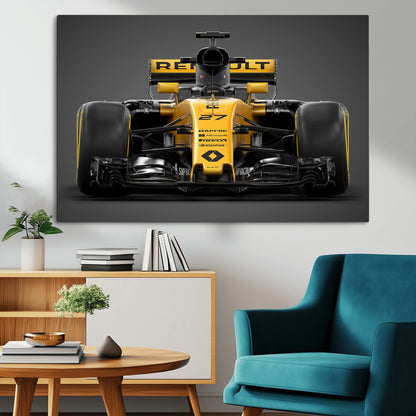 62882-MGV-CV-36X24-Renault F1 Racing Car Print - High-Performance Formula 1 Motorsport Wall Art, Perfect Gift for Racing Fans and Car Enthusiasts
