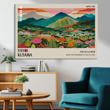 54215-MGV-CV-36X24-Yayoi Kusama Wall Art – Panoramic Japanese Landscape Canvas Print, Modern Abstract Nature Decor for Office, Bedroom or Living Room