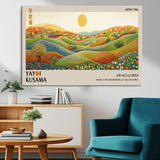 33864-MGV-CV-36X24-Pointillism Yayoi Wall Art Canvas Print, Framed Yayoi Kusama Art Picture Print, Yayoi Kusama Dot Perfect Abstract Nature Decor