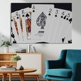 56787-MGV-CV-36X24-Playing Cards – Classic Poker Deck with Spades, Standard Size Durable Casino Quality Card Set for Magic Tricks, Blackjack, Bridge,