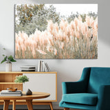 21826392-MGV-CV-36X24-Pampas Grass Wall Art Canvas Print, Framed Soft Pampas Art Picture Print, Pastel Grasses Perfect Soft Neutral Boho Decor Artwork