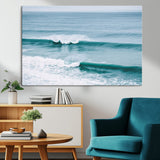 73692470-MGV-CV-36X24-Ocean Swell Wall Art Canvas Print, Framed Surf Waves Art Picture Print, Blue Water Perfect Coastal Dynamic Decor Artwork
