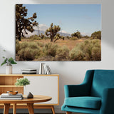 16114018-MGV-CV-36X24-Joshua Tree Wall Art Canvas Print, Framed Desert Landscape Art Picture Print, Mountain Horizon Perfect Southwestern Boho Decor