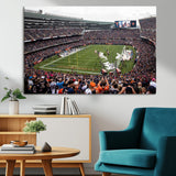 18347149-MGV-CV-36X24-Soldier Field Wall Art – Chicago Bears Football Stadium Canvas Print, Game Day Sports Decor for Man Cave, Bar, Office, or Living