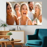 CSTM912-MGV-CV-36X24-Framed Wedding Canvas Print - Custom Wall Art Keepsake for Couples, Elegant Home Decoration Gift, Create Your Own Photo Canvas