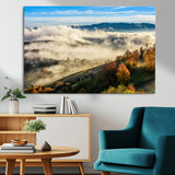 21551192-MGV-CV-36X24-Landscape Wall Art – Autumn Mountain View Canvas Print, Scenic Nature Photography Decor for Bedroom, Living Room, Office, Cabin or