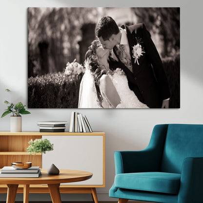 CSTM6030-MGV-CV-36X24-Custom Wedding Photo Print - Custom Wall Art Picture Print, Create Your Own Photo Canvas Print