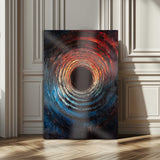 41597467-MGV-CV-24X36-Wood Vortex Wall Art Canvas Print, Framed Abstract Swirl Art Picture Print, Wood Tree Texture Perfect Modern Decor Artwork