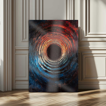 41597467-MGV-CV-24X36-Wood Vortex Wall Art Canvas Print, Framed Abstract Swirl Art Picture Print, Wood Tree Texture Perfect Modern Decor Artwork