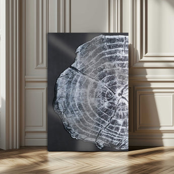 10432121-MGV-CV-24X36-Tree Ring Canvas Wall Art Canvas Print, Framed Rustic Wood Wall Art Picture Print, Botanical Tree Slice Perfect Modern Lodge Decor