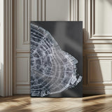 34094020-MGV-CV-24X36-Tree Ring Canvas Wall Art Canvas Print, Framed Modern Rustic Decor Art Picture Print, Botanical Tree Ring Perfect Modern Rustic