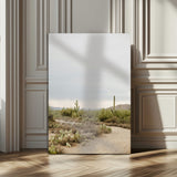 55042528-MGV-CV-24X36-Minimalist Landscape Wall Art Canvas Print, Framed Rustic Boho Canvas Art Picture Print, Earthy Tones Art Perfect Southwestern