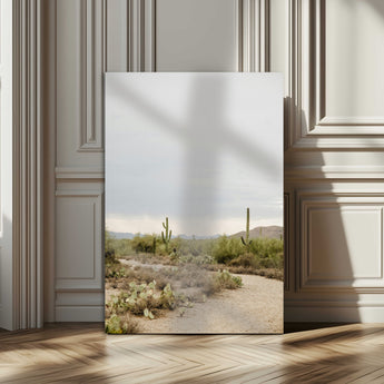 55042528-MGV-CV-24X36-Minimalist Landscape Wall Art Canvas Print, Framed Rustic Boho Canvas Art Picture Print, Earthy Tones Art Perfect Southwestern