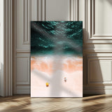 44468317-MGV-CV-24X36-Tropical Relaxation Wall Art Canvas Print, Framed Coastal Vibes Art Picture Print, Ocean Aesthetic Perfect Coastal Minimalist