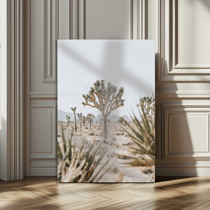 61562259-MGV-CV-24X36-Joshua Tree Canvas Wall Art – Desert Landscape, Minimalist Nature Photography, Large Framed Botanical Decor, Southwestern Canvas