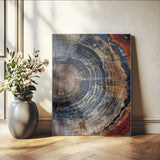 92693966-MGV-CV-24X36-Timber Cut Close-Up Wall Art Canvas Print, Framed Rustic Wood Canvas Art Picture Print, Natural Texture Decor Perfect Modern Lodge