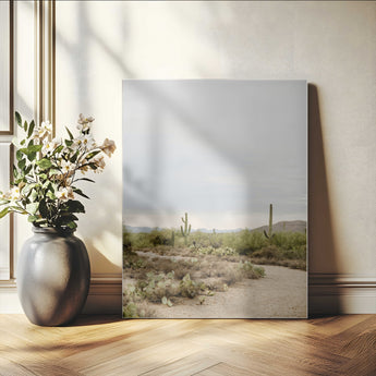 55042528-MGV-CV-24X36-Minimalist Landscape Wall Art Canvas Print, Framed Rustic Boho Canvas Art Picture Print, Earthy Tones Art Perfect Southwestern