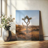 90776393-MGV-CV-24X36-Joshua Tree Wall Art Canvas Print, Framed Golden Hour Desert Art Picture Print, Sunset Glow Perfect Southwestern Boho Decor