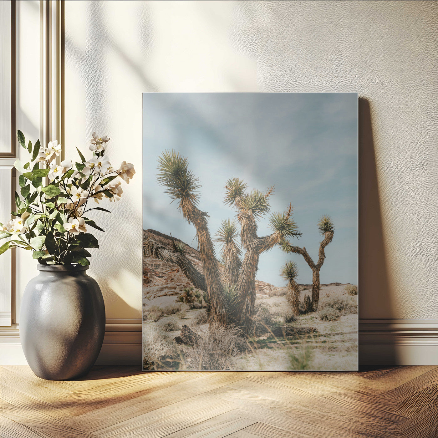 95224550-MGV-CV-24X36-Joshua Tree Wall Art – Desert Landscape Canvas Print with Southwestern Scenery, Rustic Western Photography, Boho Nature Decor for