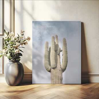 61603772-MGV-CV-24X36-Desert Wall Art – Tall Cactus Canvas Print, Southwestern Nature Photography Decor for Bedroom, Living Room, Office, Boho Home,