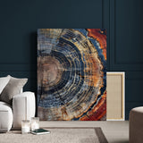 36357958-MGV-CV-24X36-Tree Ring Texture Wall Art Canvas Print, Framed Rustic Wood Decor Art Picture Print, Timber Wall Accent Perfect Rustic Farmhouse