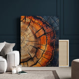 87104387-MGV-CV-24X36-Wood Texture Wall Art Canvas Print, Framed Rustic Nature Art Picture Print, Earthy Tones Perfect Modern Rustic Decor Artwork