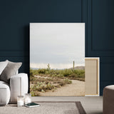 55042528-MGV-CV-24X36-Minimalist Landscape Wall Art Canvas Print, Framed Rustic Boho Canvas Art Picture Print, Earthy Tones Art Perfect Southwestern