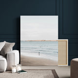 66350373-MGV-CV-24X36-Minimalist Beach Wall Art Canvas Print, Framed Soft Blue Tones Art Picture Print, Tranquil Ocean Perfect Coastal Minimalist Decor