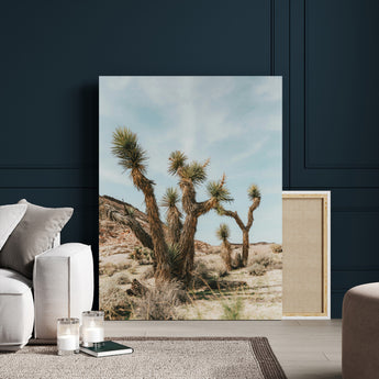 95224550-MGV-CV-24X36-Joshua Tree Desert Canvas Print – Southwestern Boho Landscape Wall Art, Rustic Nature Scene for Living Room, Entryway & Earthy